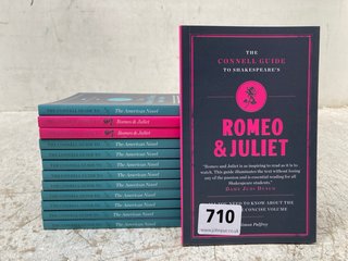 3 X THE CONNELL GUIDE TO SHAKESPEARE'S ROMEO & JULIET BOOKS BY SIMON PALFREY TO INCLUDE QTY OF THE CONNELL GUIDE TO THE AMERICAN NOVEL 1880-1940 BY STEPHEN FENDER: LOCATION - B8