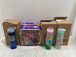 QTY OF BACK TO SCHOOL ITEMS TO INCLUDE SQUISHMALLOWS WATER BOTTLES: LOCATION - B9