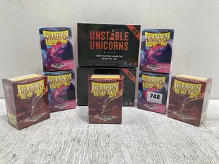 QTY OF DRAGON SHIELD CARD GAMES TO INCLUDE CRIMSON MATTE: LOCATION - B10