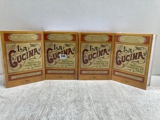 4 X ACCADEMIA ITALIANA DELLA CUCINA (THE REGIONAL COOKING OF ITALY) COOK BOOKS: LOCATION - B10