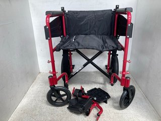 DAYS PERFORMANCE HEALTH LIGHTWEIGHT WHEELCHAIR IN RUBY RED: LOCATION - WH2