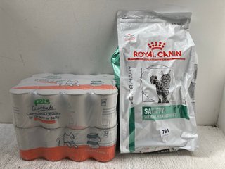 ROYAL CANIN 3.5KG S28/05/2026 SATIETY WEIGHT MANAGEMENT DRY FOOD BAG - BBE 26/11/2025 TO INCLUDE PETS ESSENTIALS MULTI-PACK GRAVY OR JELLY DOG FOOD CANS - BBE 28/05/2026: LOCATION - B11