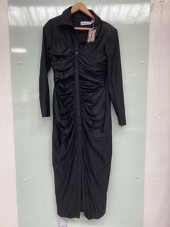 SELF-PORTRAIT WOMENS JERSEY CUT OUT MIDI DRESS IN BLACK - UK SIZE 14 - RRP £250: LOCATION - B12