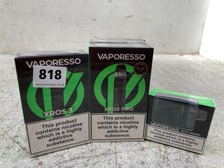 4 X VAPORESSO XROS POD VAPE KITS TO INCLUDE VAPORESSO TO INCLUDE VAPORESSO ECO NANO VAPE (PLEASE NOTE: 18+YEARS ONLY. ID MAY BE REQUIRED): LOCATION - B13