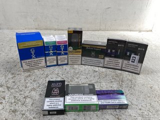 QTY OF ASSORTED VAPE ITEMS TO INCLUDE OXVA XLIM CARTRIDGE (PLEASE NOTE: 18+YEARS ONLY. ID MAY BE REQUIRED): LOCATION - B13