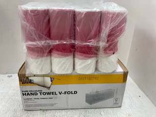 MULTI-PACK V-FOLD HAND TOWELS TO INCLUDE QUILTED SUPREMELY SOFT TOILET PAPER: LOCATION - C17