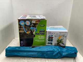 3 X ASSORTED OUTDOOR ITEMS TO INCLUDE BLAGDON CLEAN POND MACHINE: LOCATION - C15