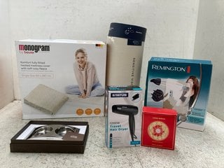 6 X ASSORTED BEAUTY ITEMS TO INCLUDE REMINGTON SHINE THERAPY HAIR DRYER: LOCATION - C14