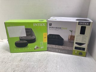 INTEX DURA-BEAM PLUS - RRP £189 TO INCLUDE INTEX INFLATABLE ARMCHAIR: LOCATION - WH4