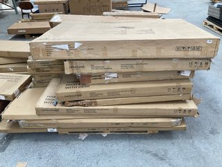 PALLET OF ASSORTED INCOMPLETE FURNITURE TO INCLUDE CUCKOOLAND AVA HIGH SLEEPER BED WITH DESK & WARDROBE: LOCATION - A4 (KERBSIDE PALLET DELIVERY)