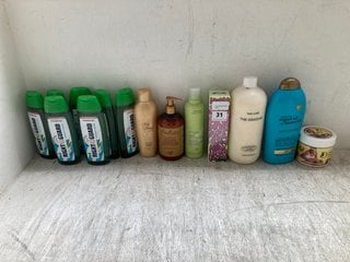 (COLLECTION ONLY) QTY OF ASSORTED BATHROOM BEAUTY PRODUCTS TO INCLUDE ORIFLAME MILK AND HONEY GOLD PAMPERING SHOWER CREAM 250ML: LOCATION - AR1