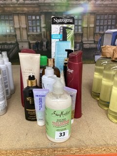 (COLLECTION ONLY) QTY OF ASSORTED BEAUTY PRODUCTS TO INCLUDE SHEA MOISTURE FRIZZ DEFENCE CONDITIONER: LOCATION - AR1