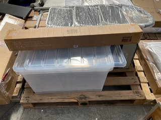 PALLET OF ASSORTED ITEMS TO INCLUDE ROLL OF WEED BARRIER: LOCATION - A5 (KERBSIDE PALLET DELIVERY)