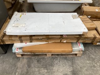 PALLET OF ASSORTED ITEMS TO INCLUDE JOHN LEWIS & PARTNERS BEVELLED EDGE MIRROR XL SIZE: 60 X 120 X 0.4: LOCATION - A7 (KERBSIDE PALLET DELIVERY)