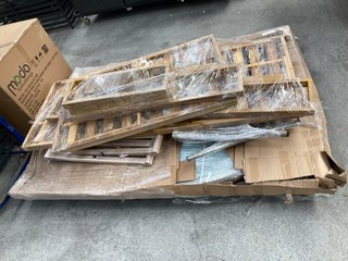 PALLET OF INCOMPLETE FURNITURE TO INCLUDE BENCH PARTS: LOCATION - B2 (KERBSIDE PALLET DELIVERY)