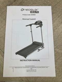 NEOSTAR HEALTH MOTORISED FOLDABLE TREADMILL RRP: £257: LOCATION - A1