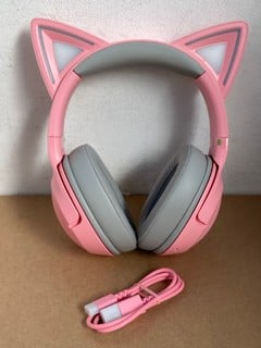 RAZER KRAKEN KITTY V2 PRO GAMING HEADSET IN PINK RRP £199: LOCATION - BOOTH