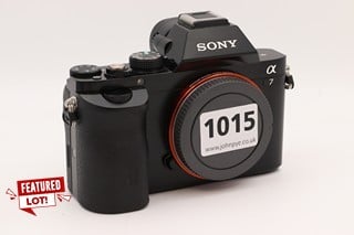 SONY ALPHA A7 IV MIRRORLESS DIGITAL CAMERA IN BLACK MODEL: WW328262 - RRP £1,650: LOCATION - BOOTH