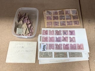 LG QTY OF VINTAGE TRAIN TICKETS: LOCATION - BR10