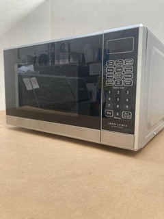 JOHN LEWIS & PARTNERS 20L MICROWAVE IN STAINLESS STEEL MODEL: JLSMWO08: LOCATION - AR1