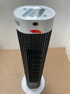 JOHN LEWIS & PARTNERS 30" TOWER FAN IN WHITE/BLACK: LOCATION - AR14