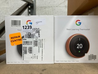 2 X GOOGLE NEST LEARNING THERMOSTAT IN COOPER/BLACK: LOCATION - AR15