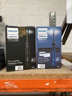 PHILIPS SONICARE 9000 DIAMOND CLEAN TOOTHBRUSH IN BLUE TO INCLUDE PHILIPS SONICARE 9000 DIAMONDCLEAN IN BLACK: LOCATION - AR15