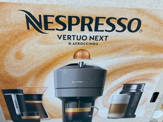 NESPRESSO VERTUO NEXT & AEROCCINO COFFEE MACHINE IN BLACK - RRP £199: LOCATION - AR15