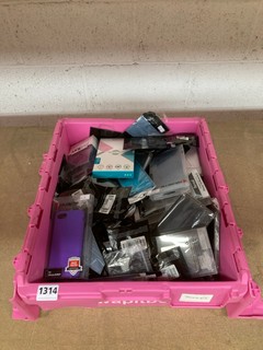 QTY OF ASSORTED TECH ITEMS TO INCLUDE XQUISITE CASE IN PURPLE FOR IPHONE SE/8/7: LOCATION - AR18