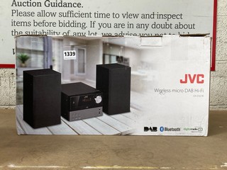 JVC WIRELESS MICRO DAB HI-FI SYSTEM IN BLACK MODEL: UX-D327B: LOCATION - BR1