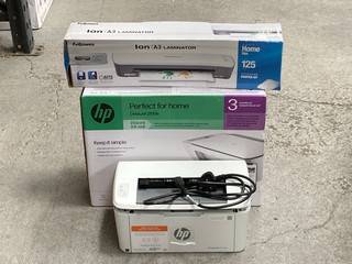 3 X ASSORTED PRINTING ITEMS TO INCLUDE HP INSTANT INK READY ALL IN ONE PRINTER IN WHITE: LOCATION - BR4