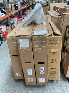 (COLLECTION ONLY) PALLET OF TVS (PCBS REMOVED, SPARES & REPAIRS): LOCATION - A7