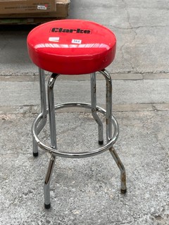 CLARKE WORKSHOP SWIVEL STOOL: MODEL NO. WSS-1: LOCATION - B2