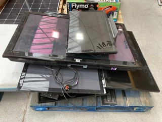 PALLET OF ASSORTED SPARES & REPAIRS TVS TO INCLUDE TOSHIBA 32" TV MODEL: 32WK3C63DB: LOCATION - B4