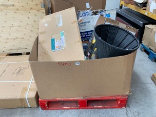 PALLET OF ASSORTED HOUSEHOLD ITEMS TO INCLUDE WAGNER CONTROL PRO 250R UNIVERSAL AIRLESS SPRAYER: LOCATION - B4 (KERBSIDE PALLET DELIVERY)