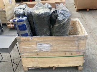 PALLET OF ASSORTED MEMBRANE TO INCLUDE GM HEAVY DUTY WOVEN WEED MEMBRANE 2M X 100M IN BLACK: LOCATION - B5 (KERBSIDE PALLET DELIVERY)