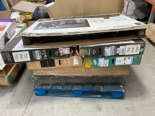 (COLLECTION ONLY) PALLET OF ASSORTED SPARES & REPAIRS TVS TO INCLUDE TOSHIBA FIRE TV 55" IN BLACK MODEL: 55UF3D53DB (PCB BOARDS REMOVED): LOCATION - B6