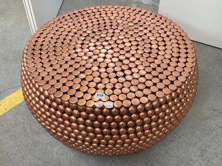 LARGE METAL COFFEE TABLE IN COPPER - RRP £499.99: LOCATION - BR12