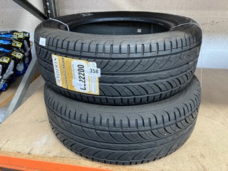 PAIR OF EVOTION 205/55R16 TYRES: LOCATION - BR17