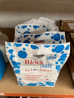 (COLLECTION ONLY) QTY OF ASSORTED FOOD GRADE BLOCK SALT FOR WATER SOFTENERS: LOCATION - BR18