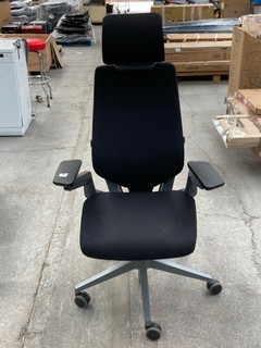 BLACK ERGONOMIC OFFICE CHAIR: LOCATION - A3