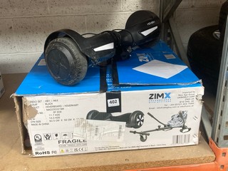 (COLLECTION ONLY) ZIMX HOVERBOARD HB1 & HK4 HOVERKART BUNDLE - RRP £174.99: LOCATION - BR20