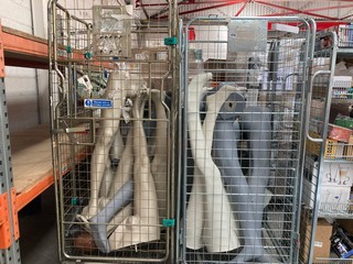 2 X CAGES OF DISPLAY MANNEQUINS (CAGES NOT INCLUDED): LOCATION - A9