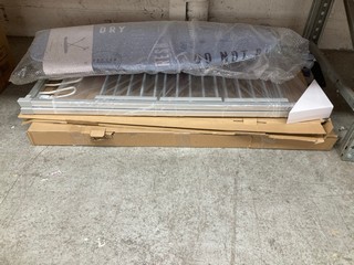 3 X ASSORTED JOHN LEWIS & PARTNERS ITEMS TO INCLUDE 3 TIER HEATED AIRER IN SILVER: LOCATION - AR20