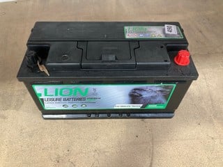 (COLLECTION ONLY) LION LEISURE BATTERIES 610 100AH EN 750 CCA BATTERY: LOCATION - AR219