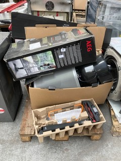 PALLET OF ASSORTED APPLIANCES TO INCLUDE AEG CORDLESS VACUUM (FOR SPARES & REPAIRS): LOCATION - A6 (KERBSIDE PALLET DELIVERY)