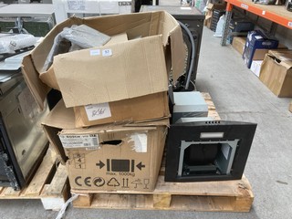 PALLET OF ASSORTED COOKER HOODS (FOR SPARES & REPAIRS): LOCATION - A6 (KERBSIDE PALLET DELIVERY)