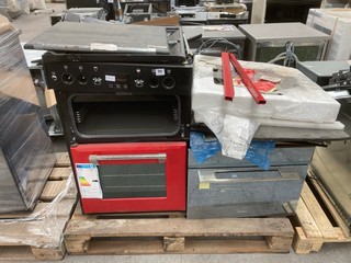 2 X ASSORTED OVENS (FOR SPARES & REPAIRS): LOCATION - A6 (KERBSIDE PALLET DELIVERY)