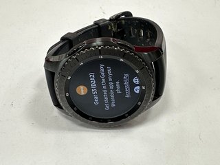 SAMSUNG GALAXY WATCH GEAR S3 FRONTIER SMARTWATCH IN BLACK: MODEL NO SM-R760 (UNIT ONLY) [JPTM122306]