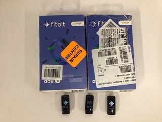 3 X FITBIT ACE 3 HEALTH & FITNESS TRACKERS (WITH ACCESSORIES AS SHOWN) [JPTM122336]